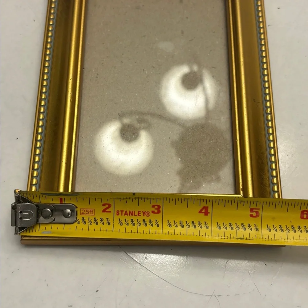Gold color picture frame